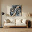 Art mural gris Biomorphic Abstraction 76