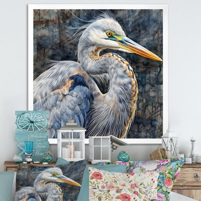 Heron Waterbird I - Heron Wall Art