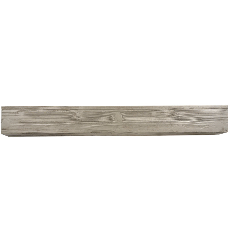 72" Rustic Wood - Home Decor Wall Shelf Mount Gray Tool