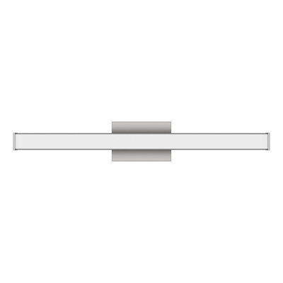 Edge Advantage 30in LED Bathroom Vanity and Wall Light 28W 2,350 Lumens 5-CCT Selectable 2700-3000-3500-4000-5000K in Brushed Nickel with Adjustable Backplate