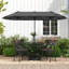 Parasol de table double 13 pieds avec manivelle 13 pi-106645406