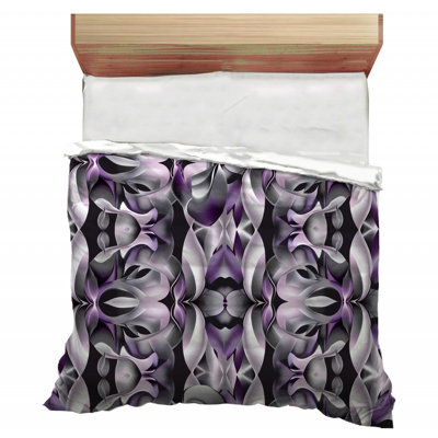 Housse de couette à motif de pétales stylisés