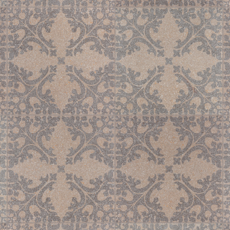 Farnese Molise 11.5" x 11.5" Porcelain Patterned Wall & Floor Tile, Cream