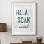 Relax Soak Unwind - Peinture encadrée-1718350120-1718350125