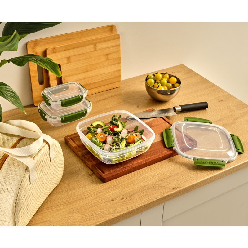 Ensemble de 8 contenants alimentaires Disheka, Vert