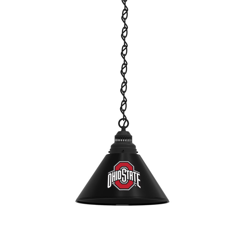 1 - Light Single Pendant, Black, Ohio State Buckeyes