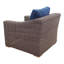 Chaise de terrasse avec coussins Janet