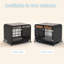 Caisse pour chien avec roulettes verrouillables Furniture Style-1289902651