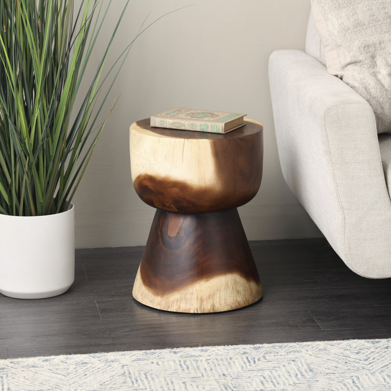 Table d'appoint en bois de sablier Chenaye