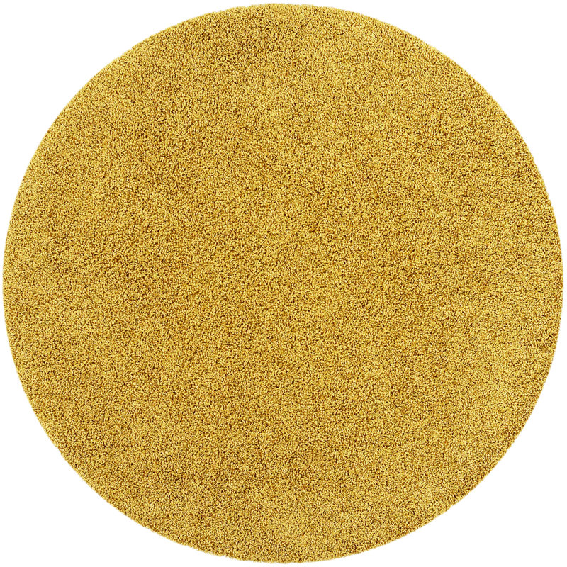 Avett Solid Colour Area Rug, Round 200cm