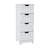 Freestanding 4-Drawer Storage Cabinet, Durable And Versatile For Bathroom, Living Room, And Kitchen Organization