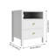 48cm W Solid + Manufactured Wood Bedside Table-2076499093