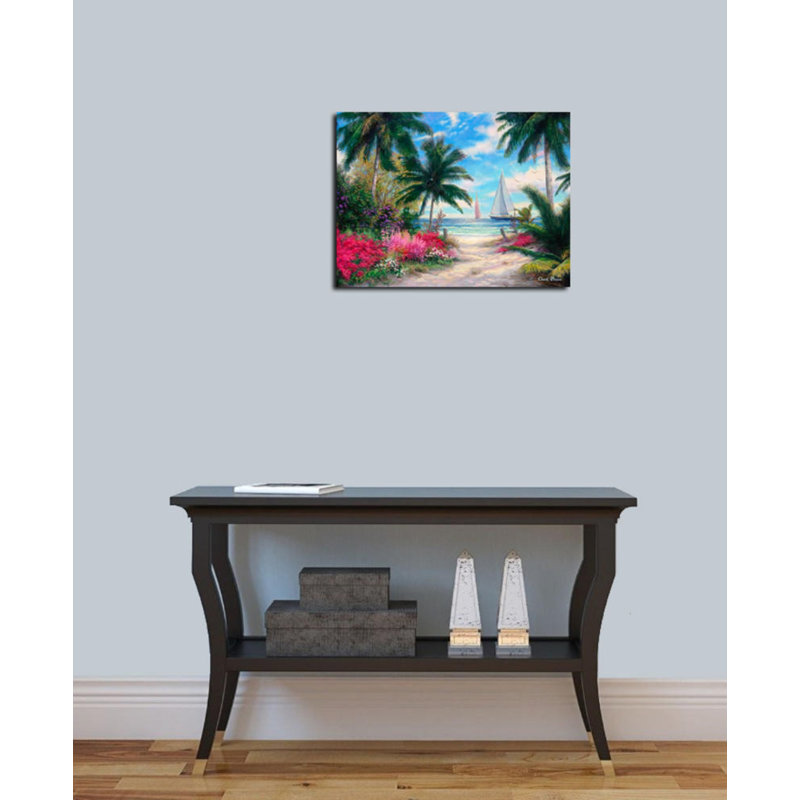 «Sea Breeze Trail» par Chuck Pinson, art mural sur toile, H 26 po x l 34 po x P 1,25 po