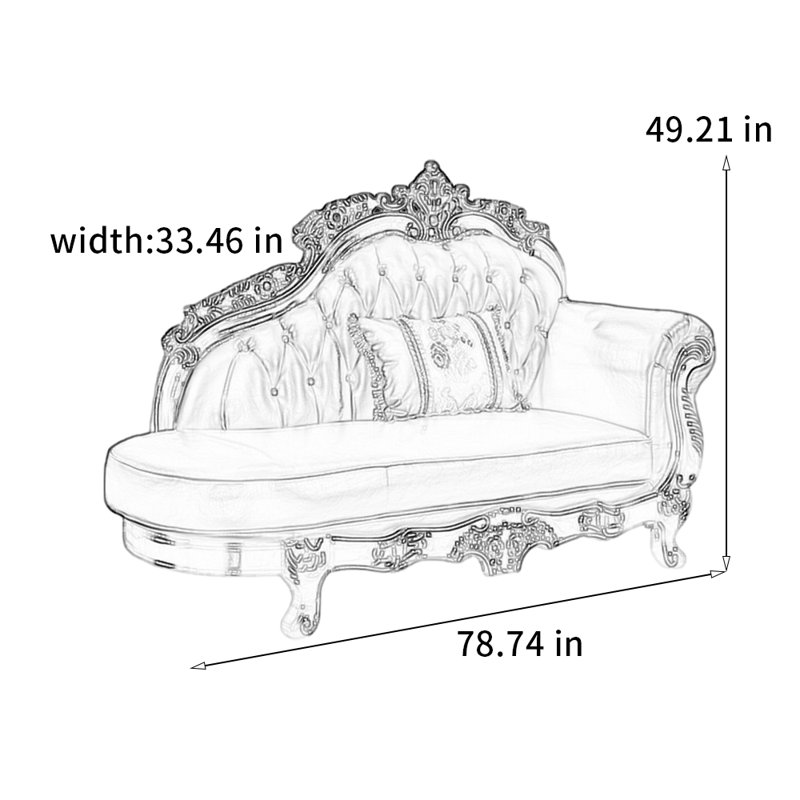 Élégante chaise en bois sculpté, Orienté à droite