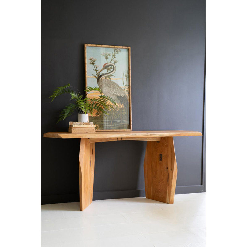 RECYCLED WOOD CONSOLE TABLE