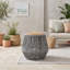 Table d'appoint de patio avec base en corde