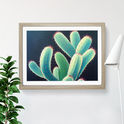Contemporary Cactus - Framed Print