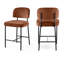 Tabouret de comptoir rembourré Zarelle-676144633