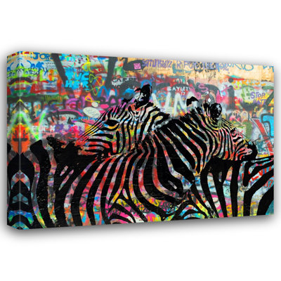 " Zebras " by Stephen Chambers Painting Print