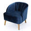 Velvet Armchair In Mid-Century Modern Style With Support Elegant Club Chair Fabric And Elegance
