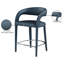 Tabouret de comptoir en simili cuir Arthur-William-73672588