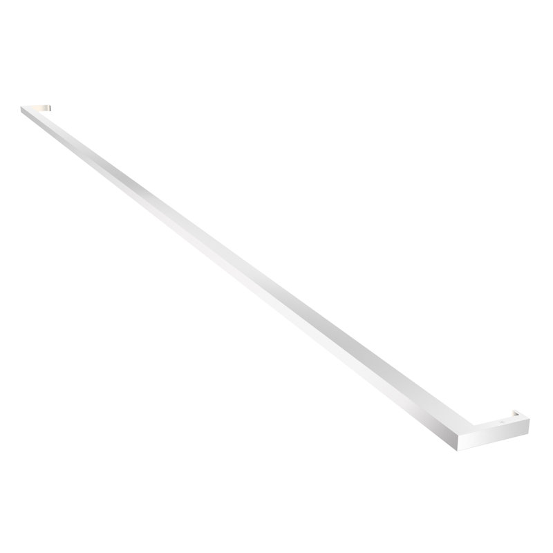 Thin-Line™ 1 - Light LED Bath Bar, Bright Satin Aluminum, 0.75'' H X 96'' W X 3.5'' D, 3000K