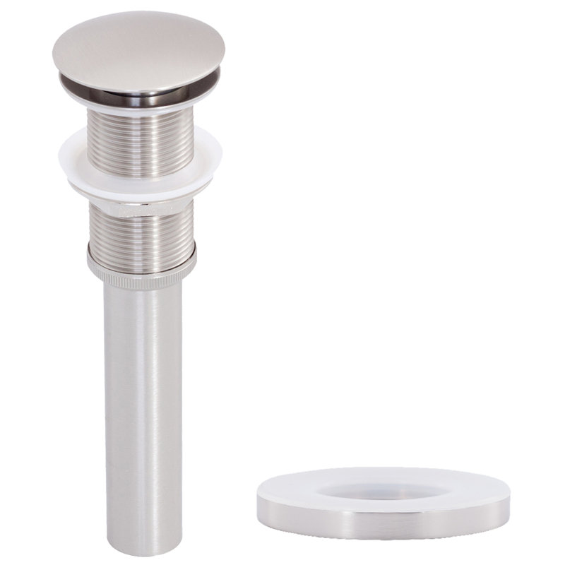 Novatto 15'' Glass Specialty Bathroom Sink, Brushed Nickel