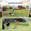 Équipement de dressage réglable pour chien, jeu de terrain pour chien avec poteaux, sac de transport et piquets de sol pour les jeux de parc animalier