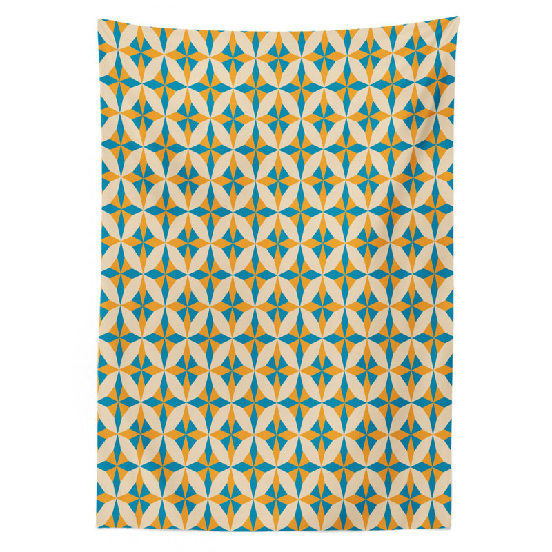 Geometric Tablecloth, 70" L x 52" W