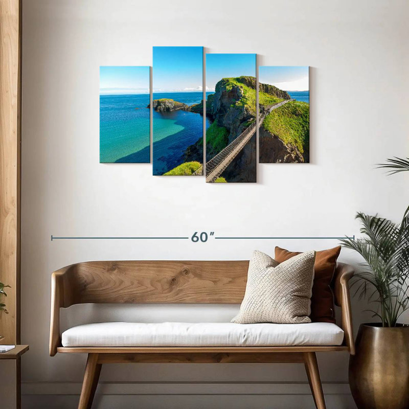 Lilie Carrick A Rede Rope Bridge, 27" H x 43" W