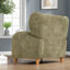 Fauteuils d'appoint multifonctionnels, fauteuil inclinable moderne en tissu olive