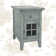 Solid Wood Top End Table with Storage and Built-In Outlets