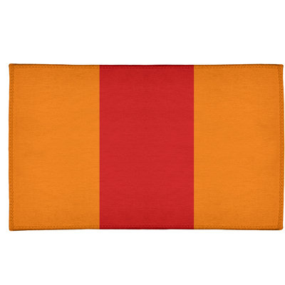 Tapis de zone polyorange à rayures de football tampa bay