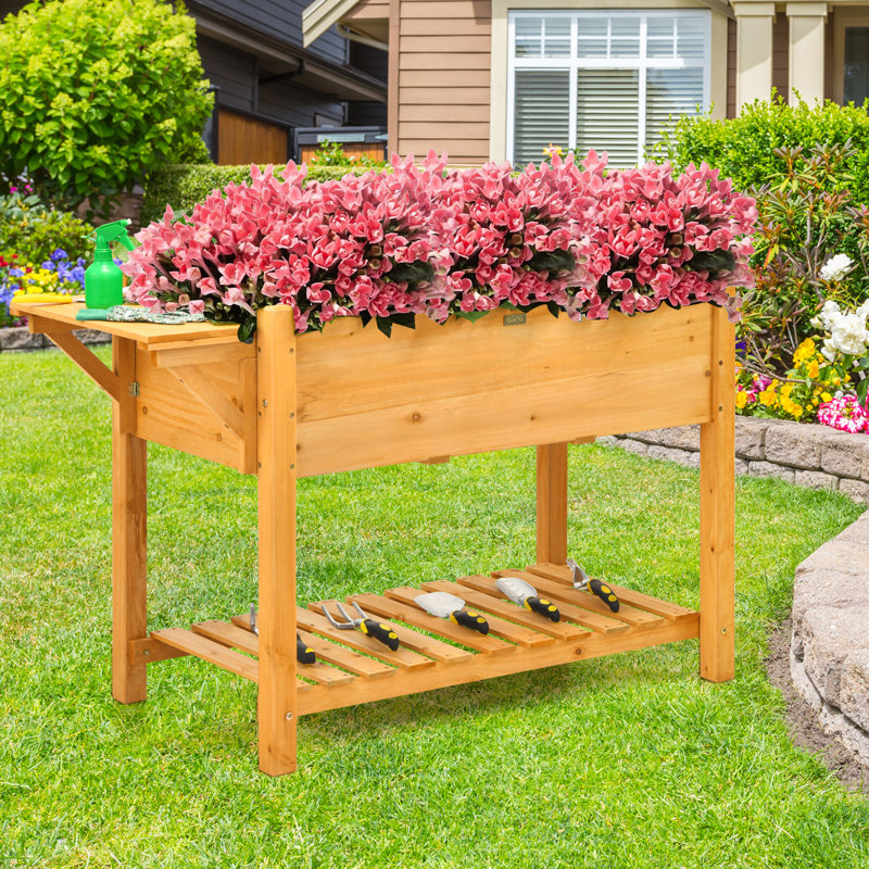 Ensemble de boîte à rondelles avec 8 grilles et pot de table surélevé pliable