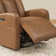 Genuine Leather Triple Motor Glider Swivel Rocker Power Recliner With Power Headrest And Power Lumbar Support