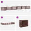 Archie & Oscar Dog Gate With Door Foldable 12 Panels Brown 600 Cm Poplar Wood-924659309-924659305