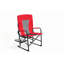 Chaise de camping rouge pour pelouse - Réalisateurs pliants portables avec table d'appoint pour jeux de sport