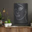 «About Face 2 BW» par Moira Hershey, art mural en métal-102871834
