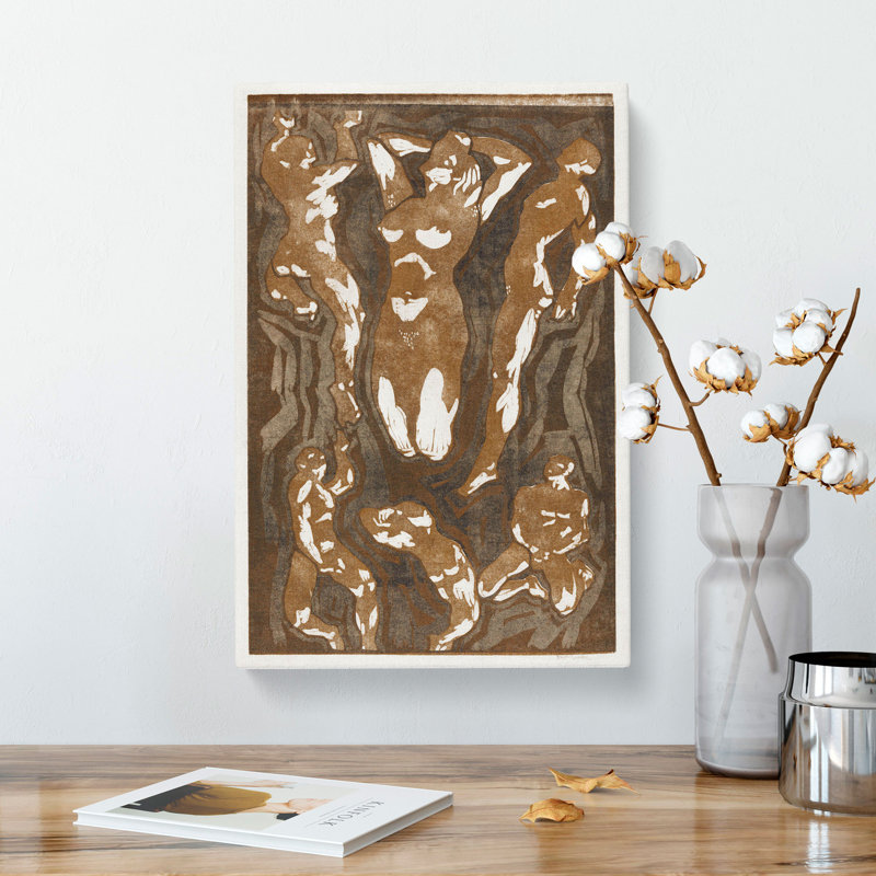Six Figures by Reijer Stolk - Wrapped Canvas Painting, 76cm H x 50cm W x 3cm D