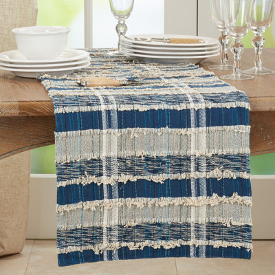 Striped 100% Cotton Table Runner