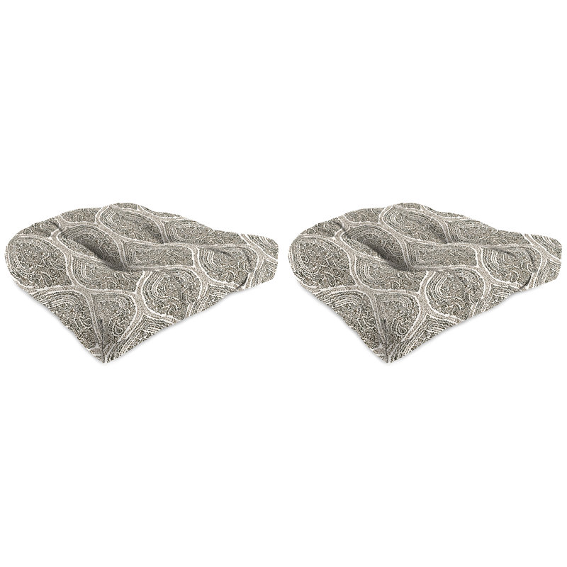 Contoured Outdoor Wicker Seat Cushion, Andorra Umber
