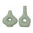 Decorative Stoneware Ceramic Vase with Sculptural Donut Shape and Boho Modern Design for Artistic Accent Styling and Contemporary Shelf or Tabletop Display-1862031865