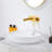 Vivid Fall 1-Handle Wall Mounted Bathroom Faucet With Valve In Brushed Gold-121159654