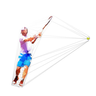Tennis Player - Wrapped Canvas Print