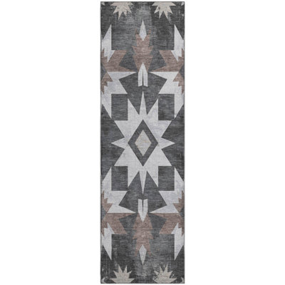 Premium Machine Washable Jakiyra AMF1893 Aztec Rug