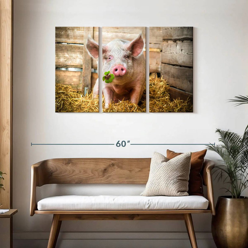 Brampt Lucky Pig, 28" H x 45" W