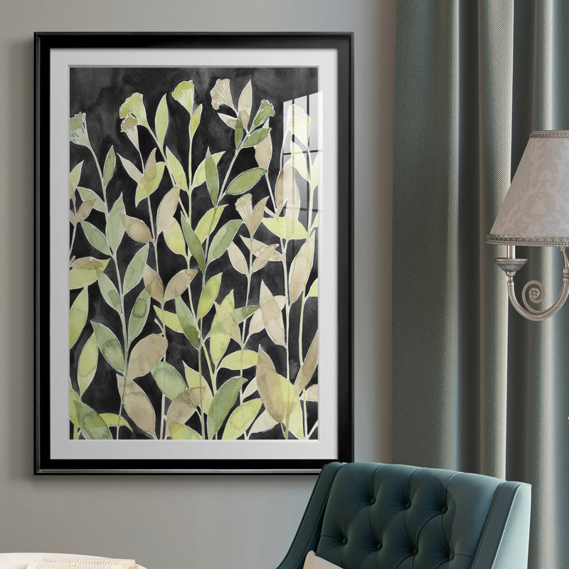 Encre «Blooming Night I» - Impression, Noir, H 42,5 po x l 30,5 po x P 1 po