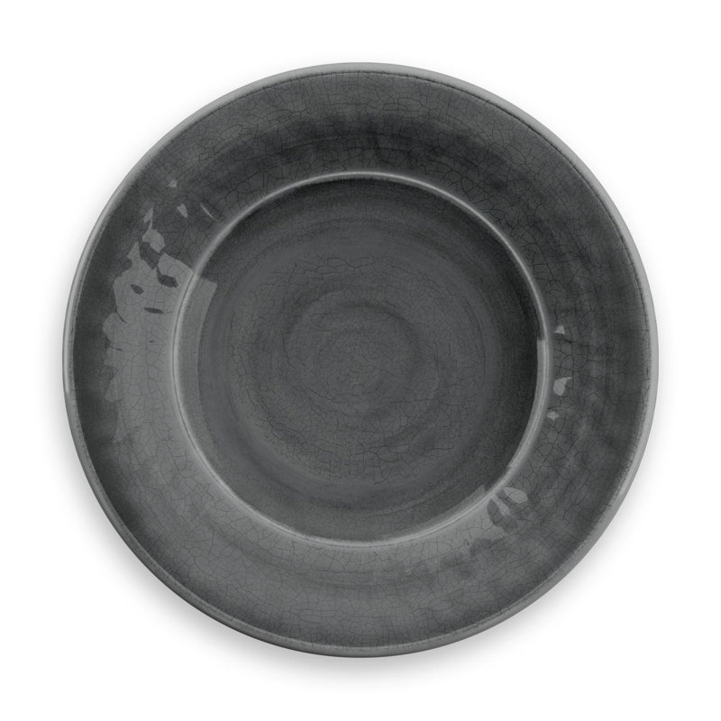 Fiskeville 21cm Melamine Salad or Dessert Plate, Grey