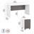 Echo 2 Piece Computer Desk Office Set-89626028