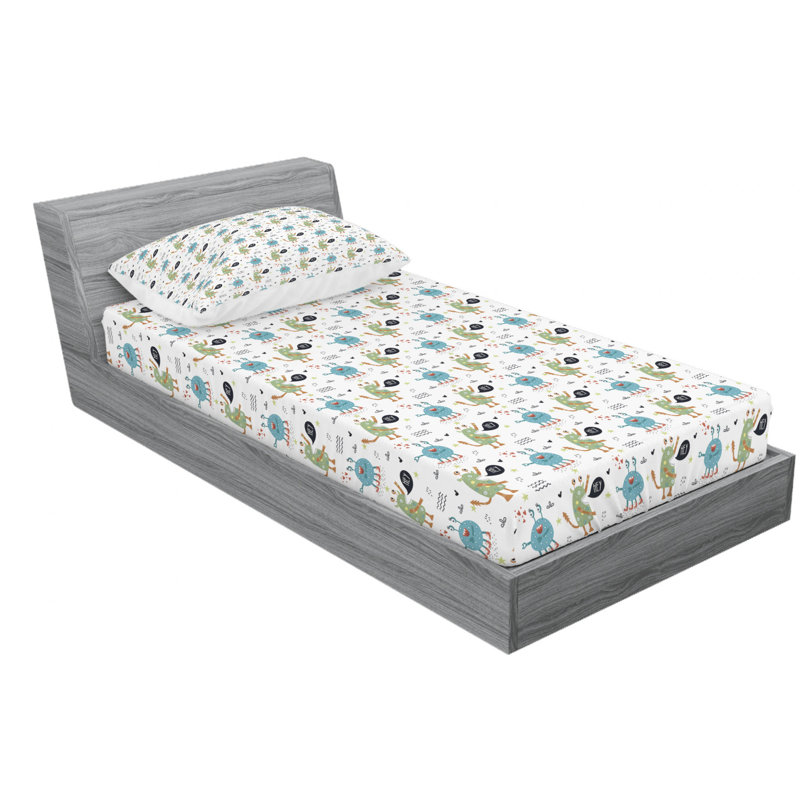 Microfiber Sheet Set, Twin Sheet Set + Fitted Sheet + 1 Pillowcase